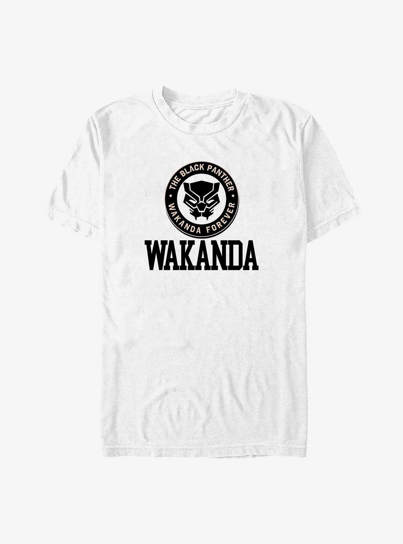 Marvel Black Panther Wakanda Collegiate Badge Big & Tall T-Shirt, WHITE, hi-res