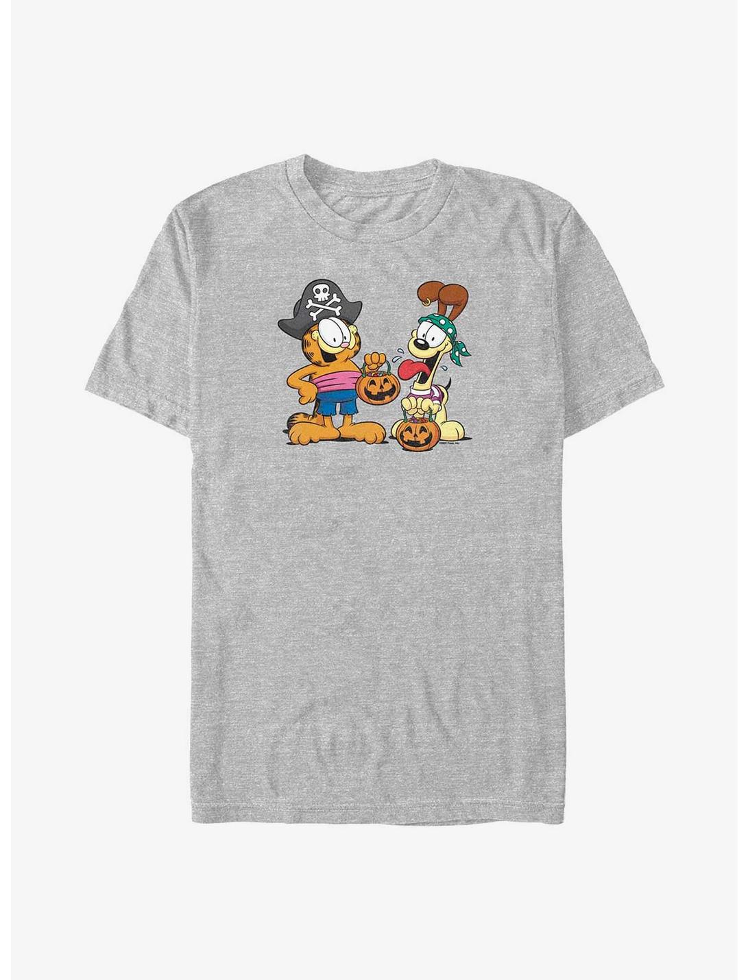 Garfield Pirate Buds Trick or Treat Big & Tall T-Shirt, ATH HTR, hi-res