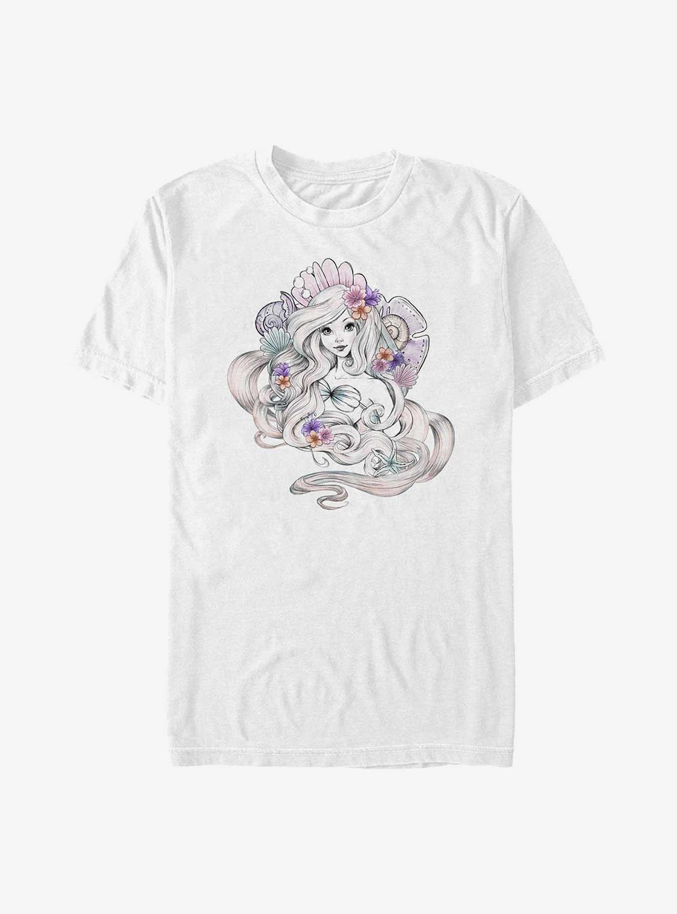 Disney The Little Mermaid Ariel Mermaid Shells Big & Tall T-Shirt, , hi-res
