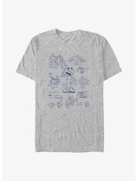 Cuphead Sketchy Mugman Big & Tall T-Shirt, , hi-res
