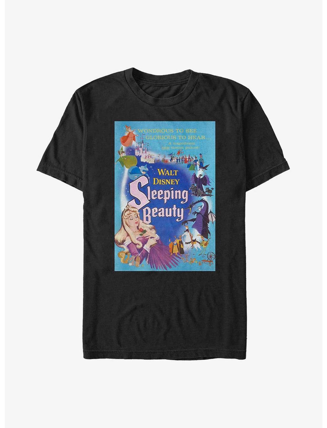Disney Sleeping Beauty Classic Story Poster Big & Tall T-Shirt, BLACK, hi-res