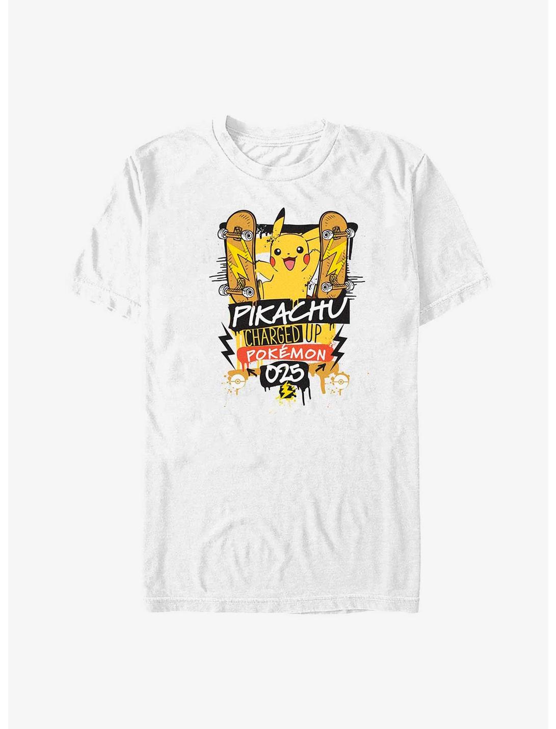 Pokemon Pikachu Charge Up Big & Tall T-Shirt, WHITE, hi-res