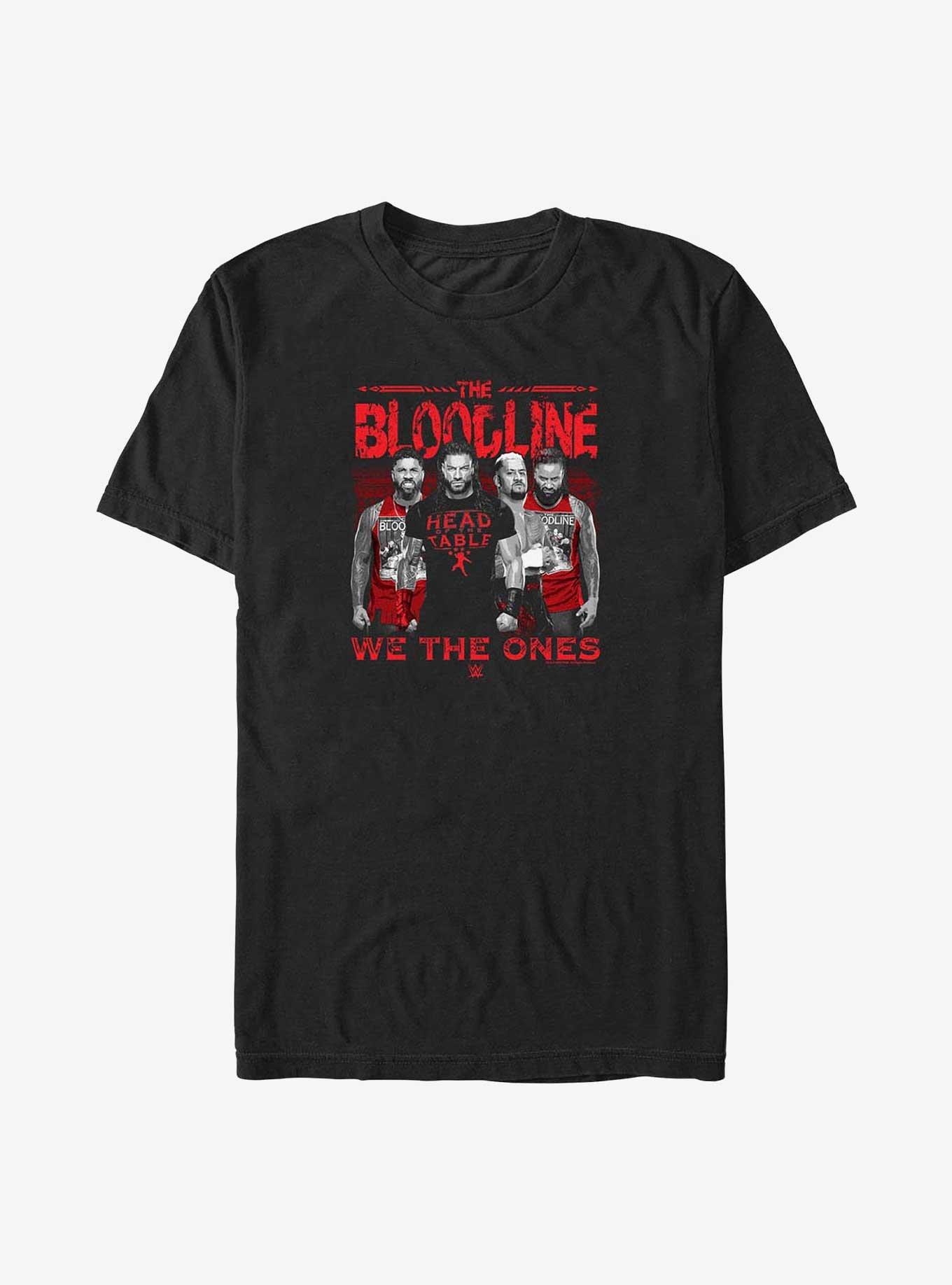 WWE Bloodline Group Big & Tall T-Shirt, BLACK, hi-res