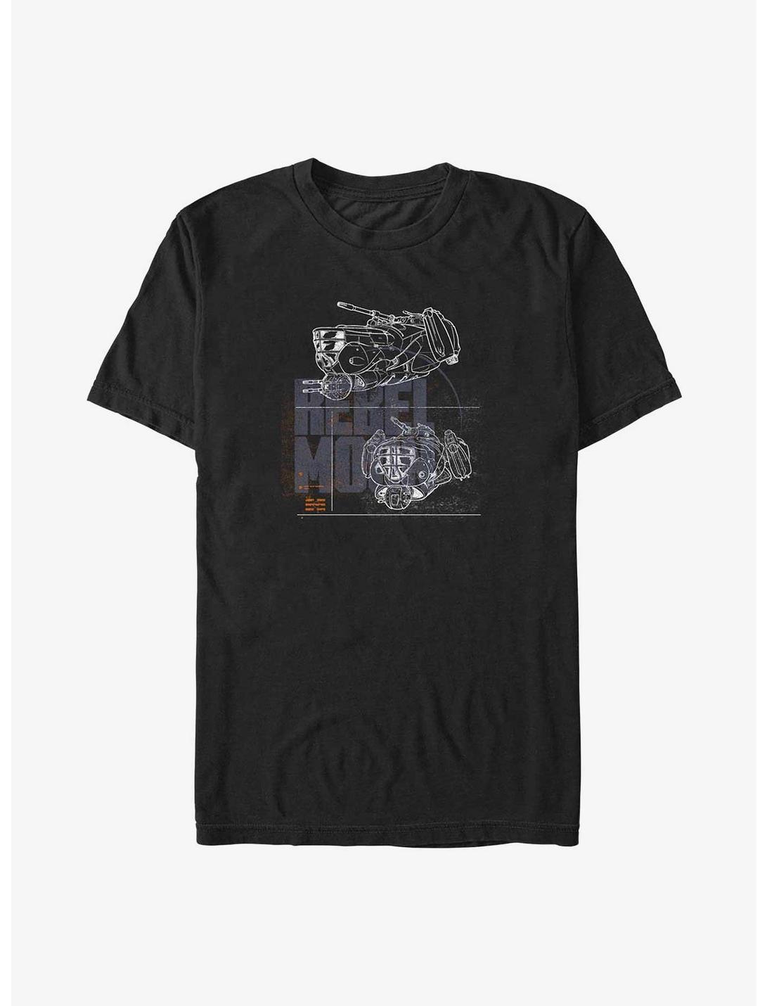 Rebel Moon Ships Logo Big & Tall T-Shirt, BLACK, hi-res