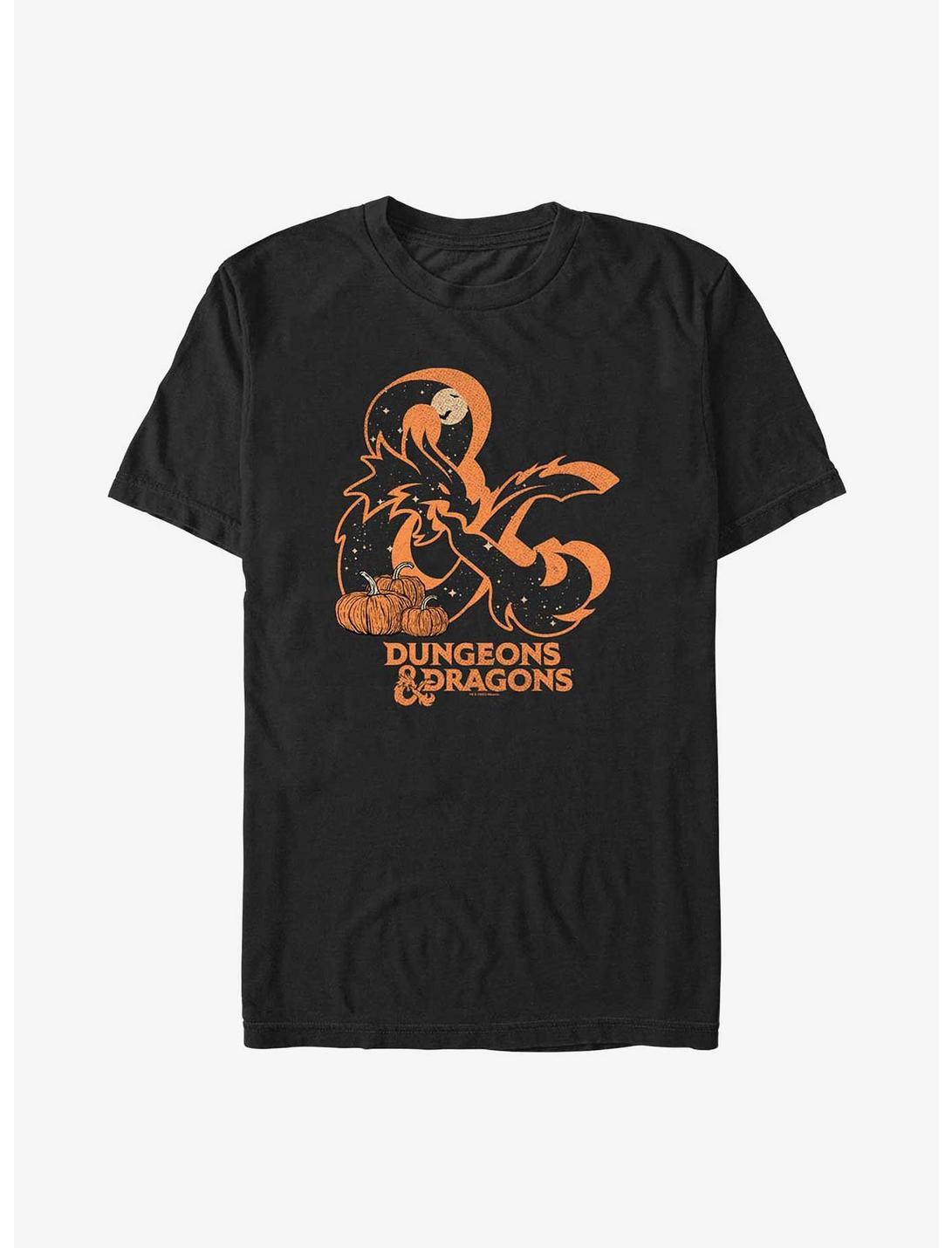 Dungeons & Dragons Halloween Ampersand Logo Big & Tall T-Shirt, BLACK, hi-res