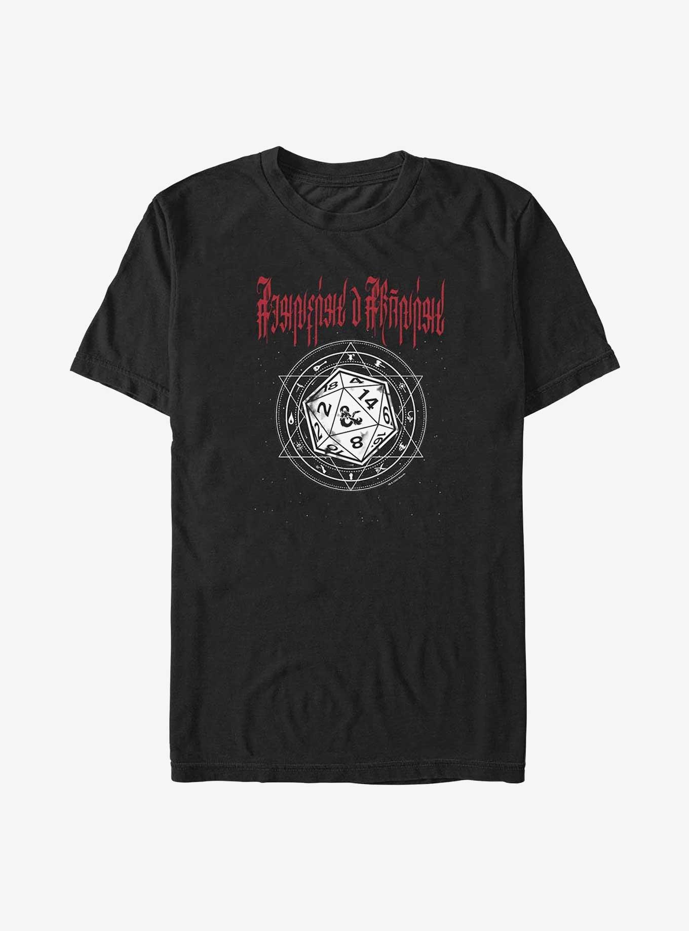 Dungeons & Dragons D20 Pentagram Big & Tall T-Shirt, , hi-res