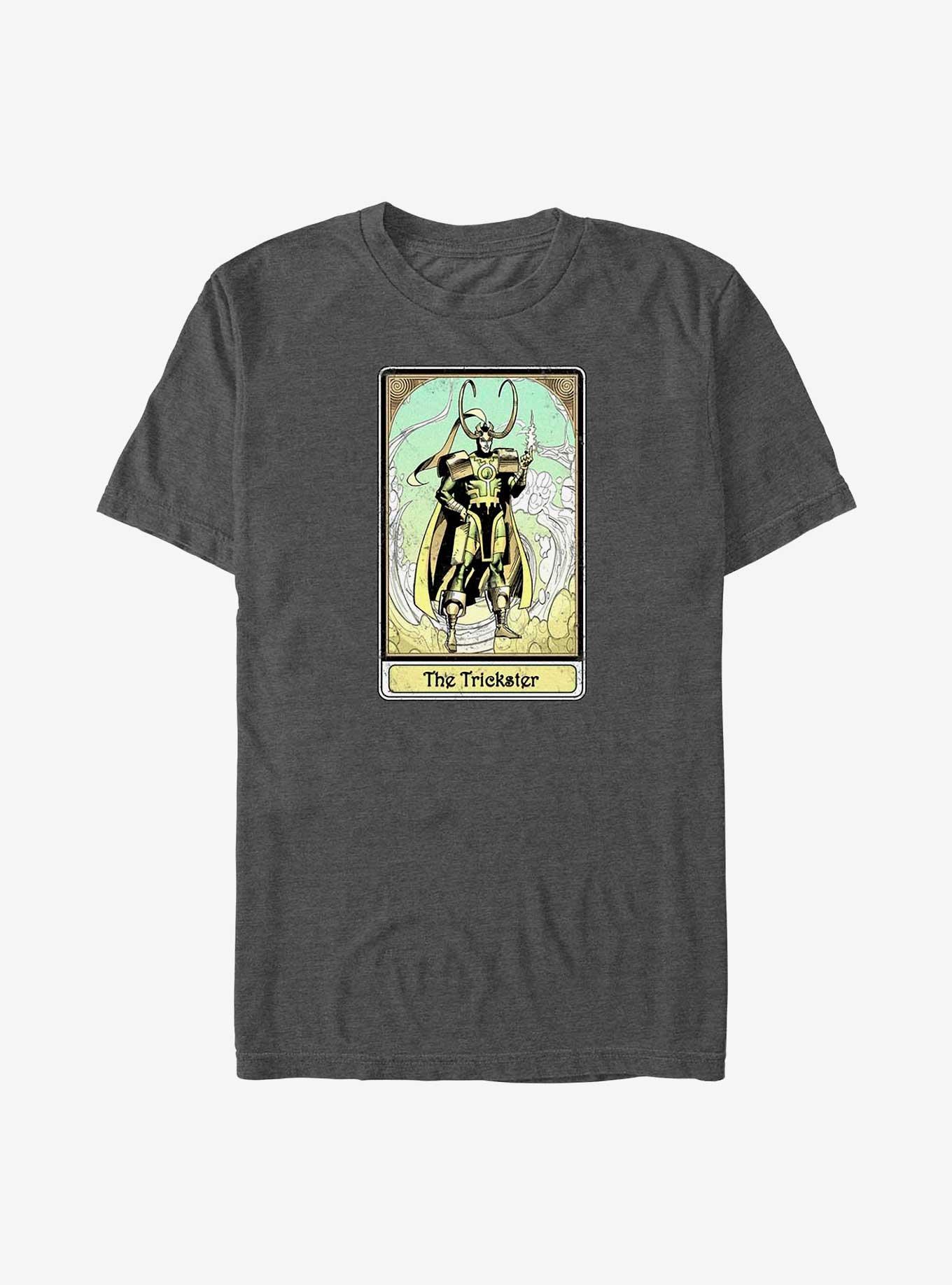 Marvel Loki The Trickster Card Big & Tall T-Shirt, CHAR HTR, hi-res