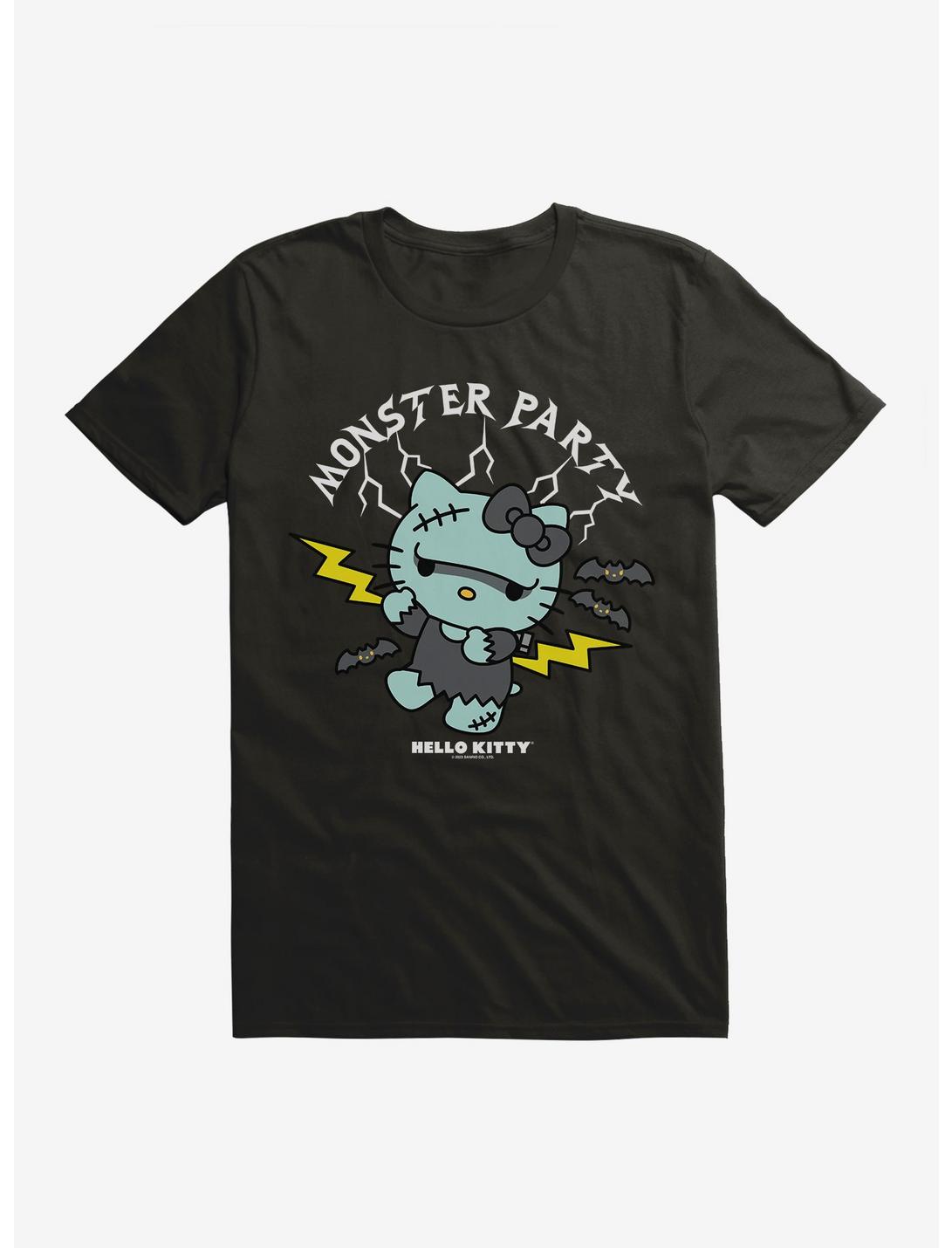 Hello Kitty Monster Party Frankenstein T-Shirt, BLACK, hi-res