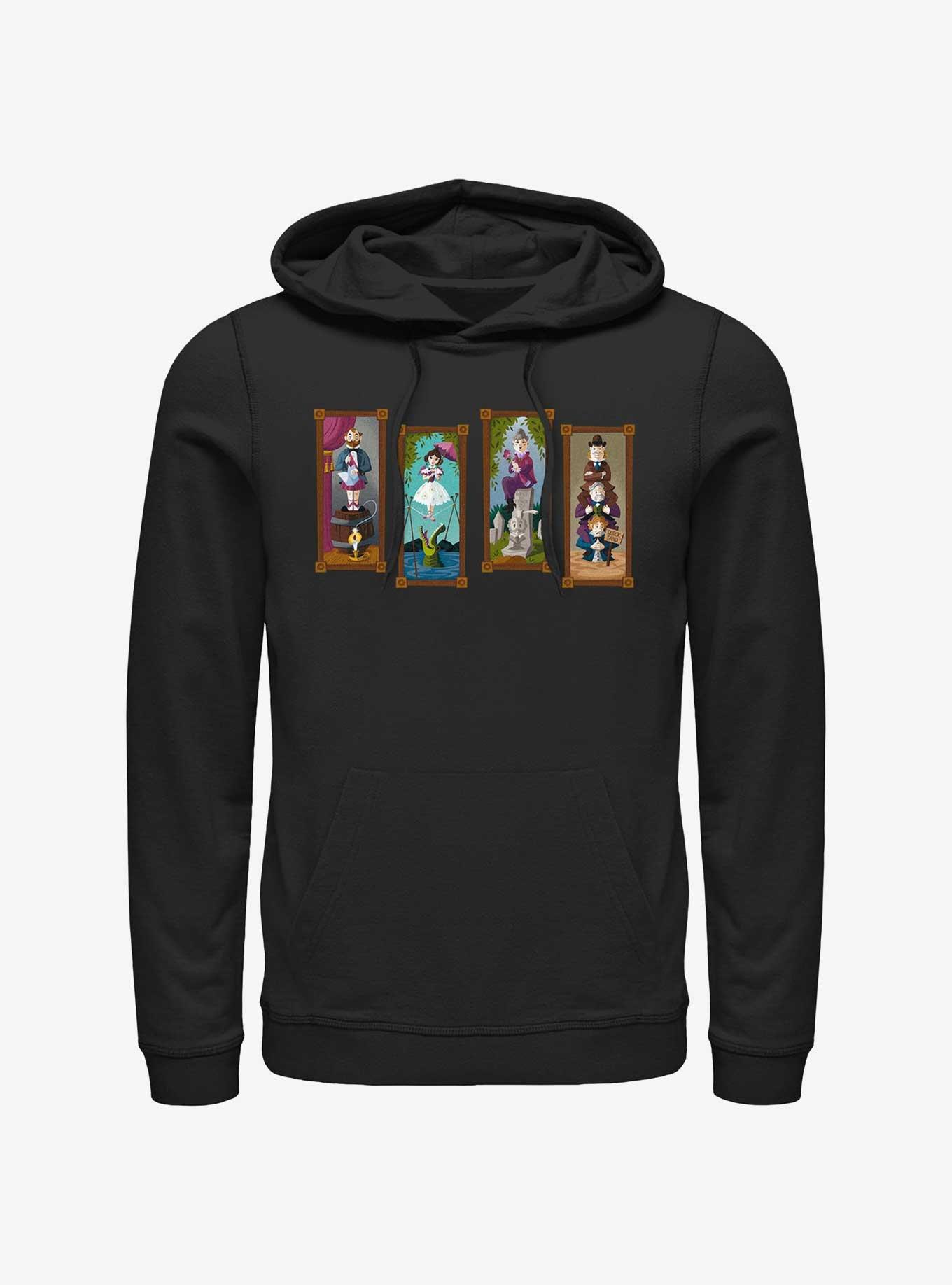 Disney The Haunted Mansion Stretching Portraits Hoodie, BLACK, hi-res