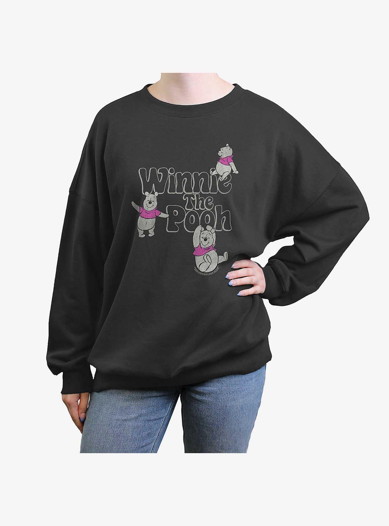 Disney Winnie The Pooh Soft Pop Womens Oversized Crewneck, , hi-res