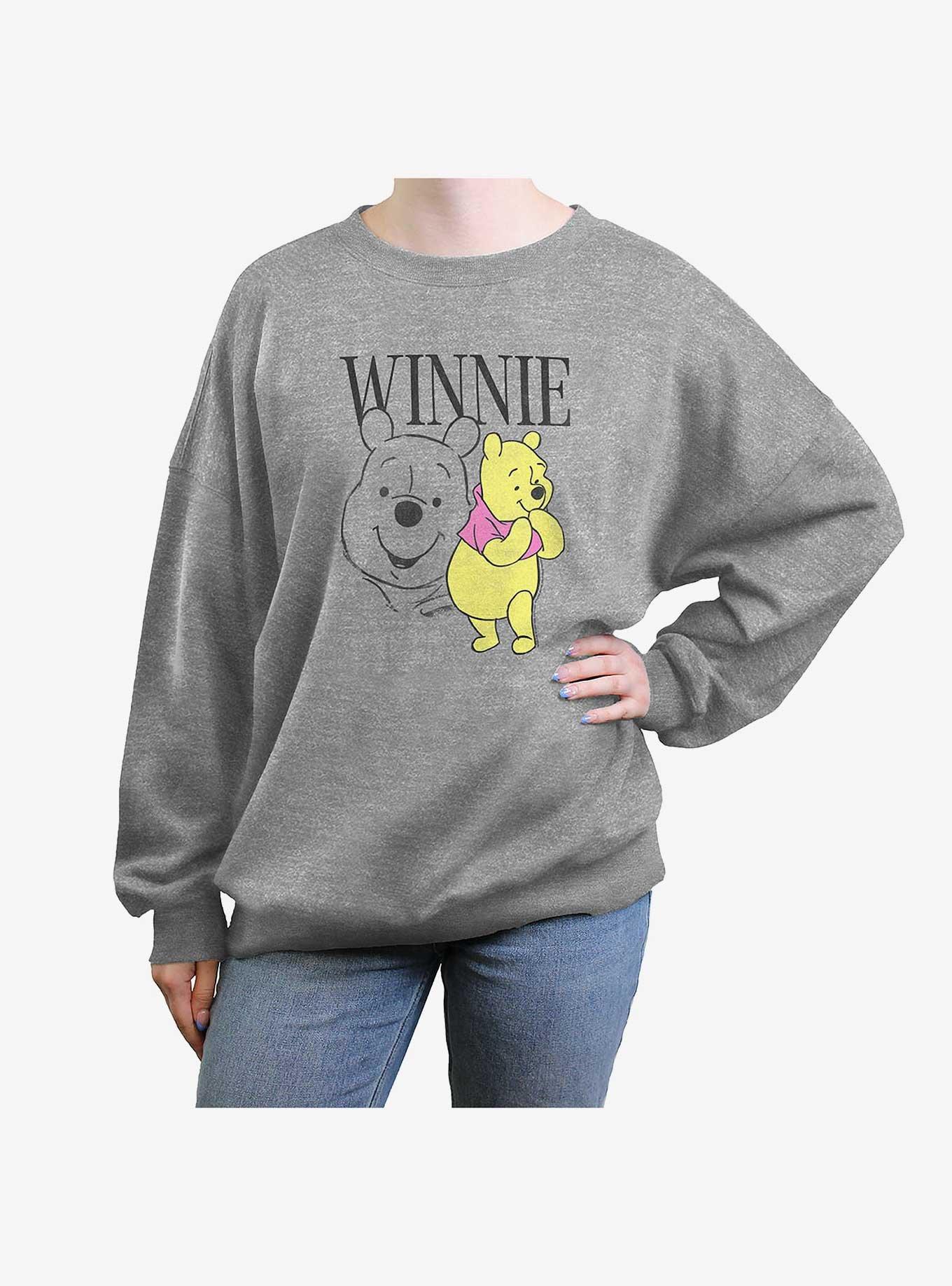Disney Winnie The Pooh Poses Womens Oversized Crewneck, , hi-res