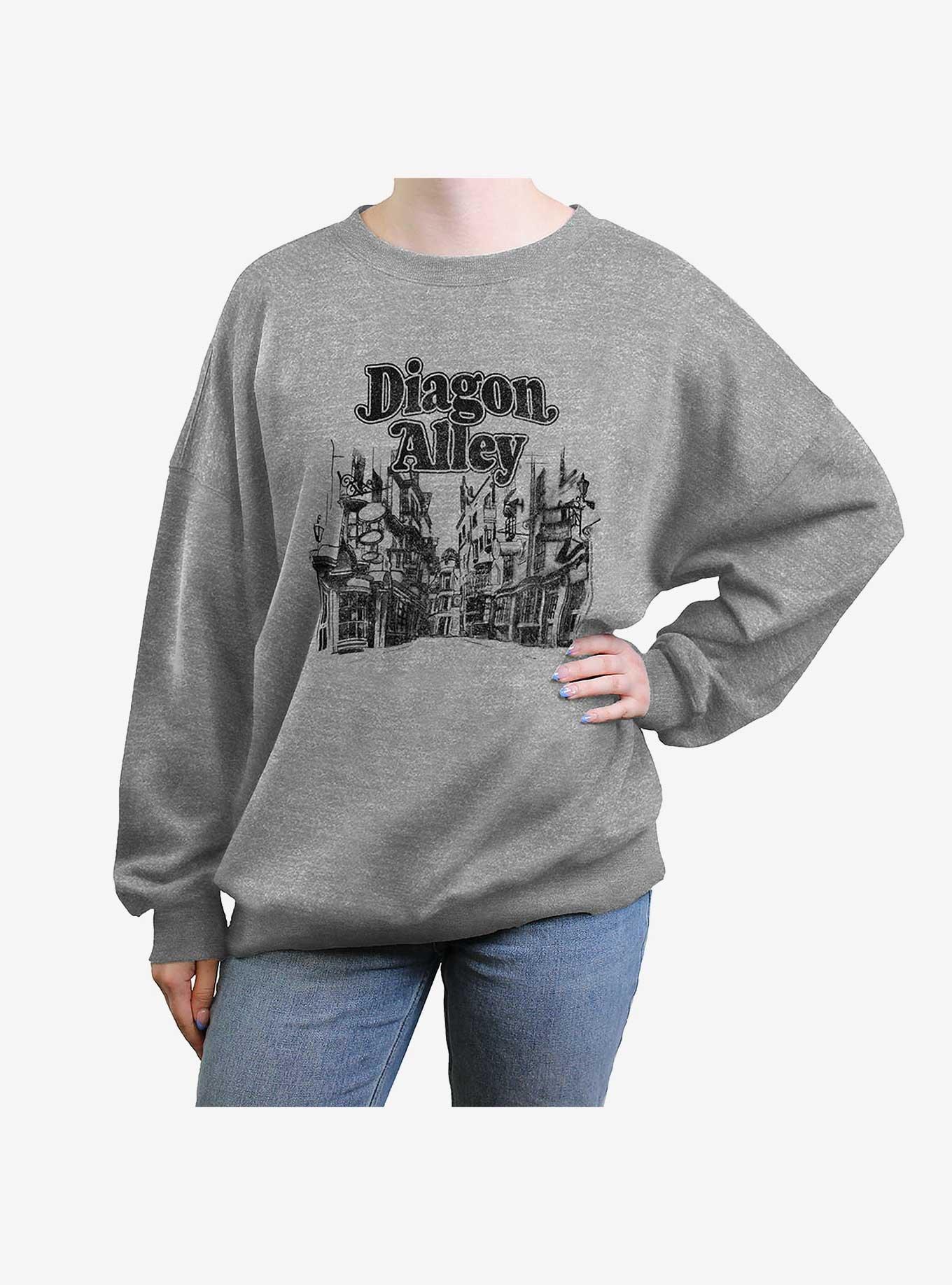 Harry Potter Diagon Alley Womens Oversized Crewneck, , hi-res