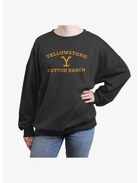 Yellowstone Dutton Ranch Logo Womens Oversized Crewneck, , hi-res