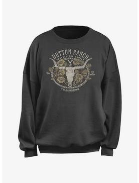 Yellowstone Dutton Ranch Floral Womens Oversized Crewneck, , hi-res