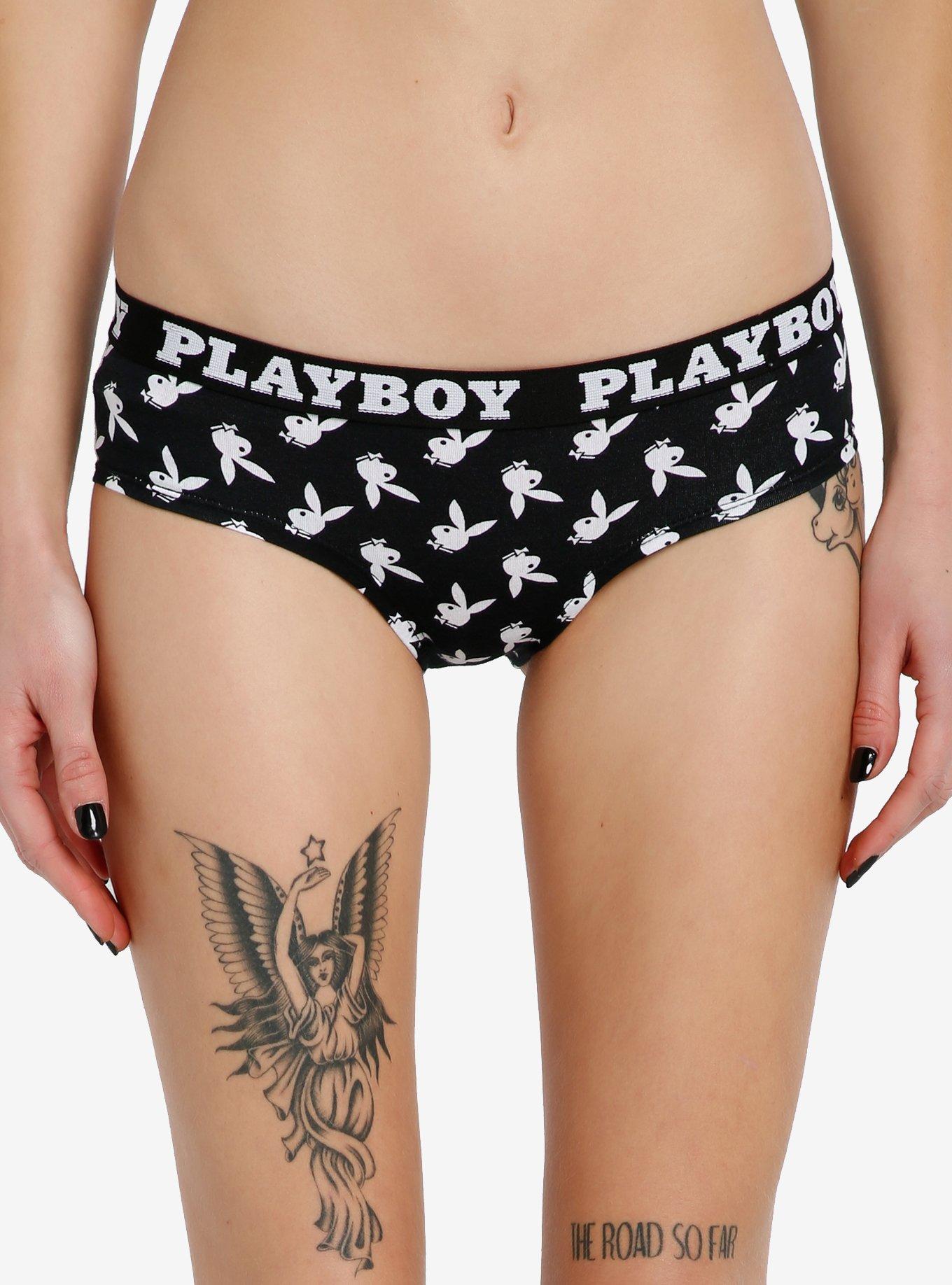 ☆ New Hot Playboy Cheeky Panties Logo Women's Cute Underwear