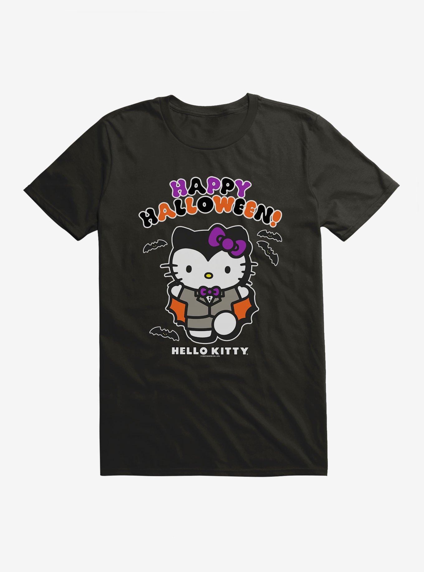 Hello Kitty Happy Halloween Vampire T-Shirt, BLACK, hi-res
