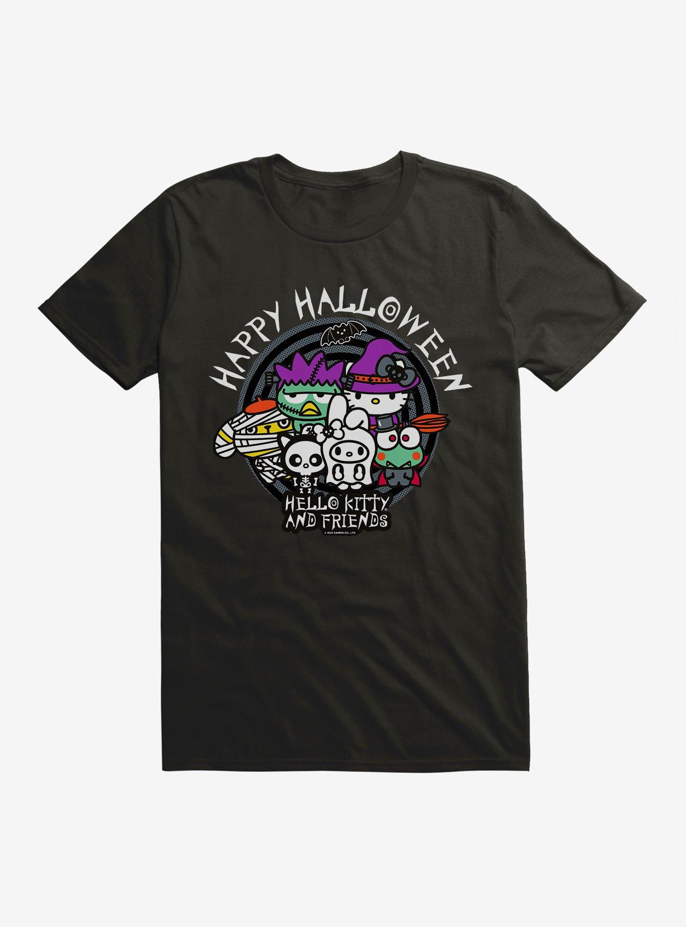 Hello Kitty And Friends Group Halloween Costume T-Shirt, BLACK, hi-res