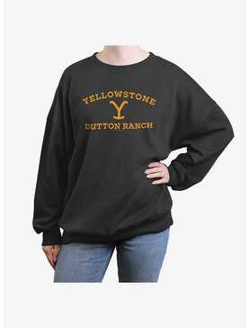 Yellowstone Dutton Ranch Logo Girls Oversized Sweatshirt, , hi-res