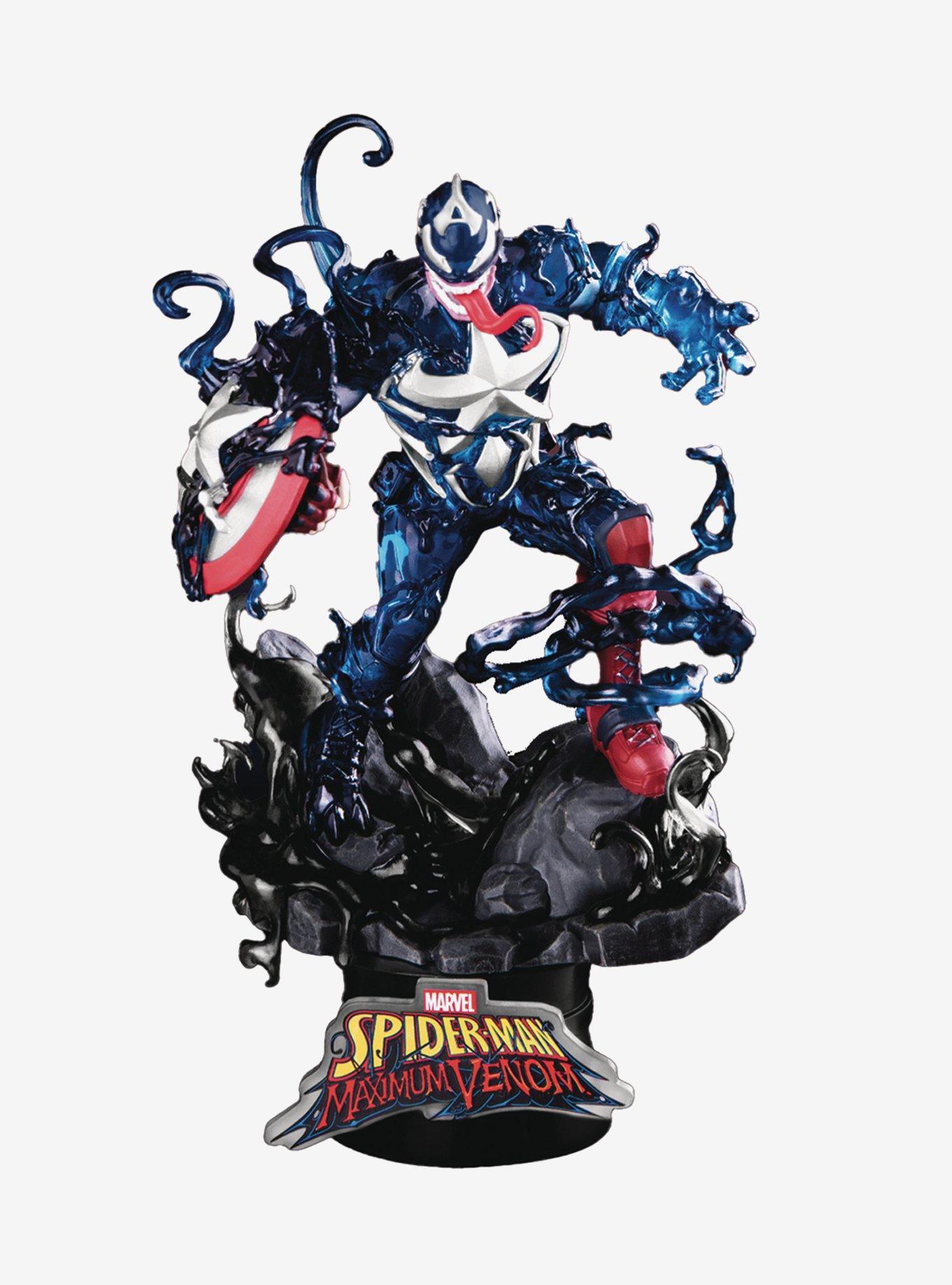 Beast Kingdom Marvel Spider-Man Maximum Venom Captain America D-Stage Figure, , hi-res