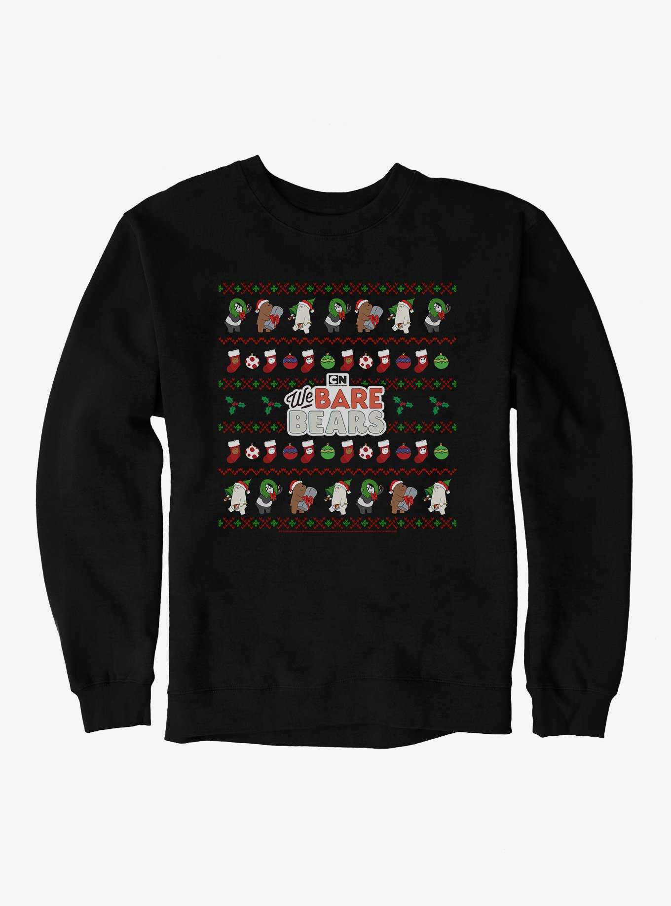 We Bear Bears Festive Ugly Christmas Pattern Sweatshirt, , hi-res