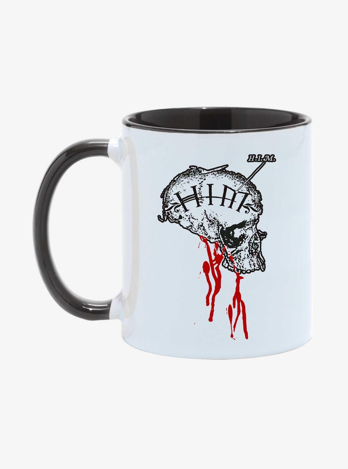 HIM Bleeding Skull 11oz Mug, , hi-res