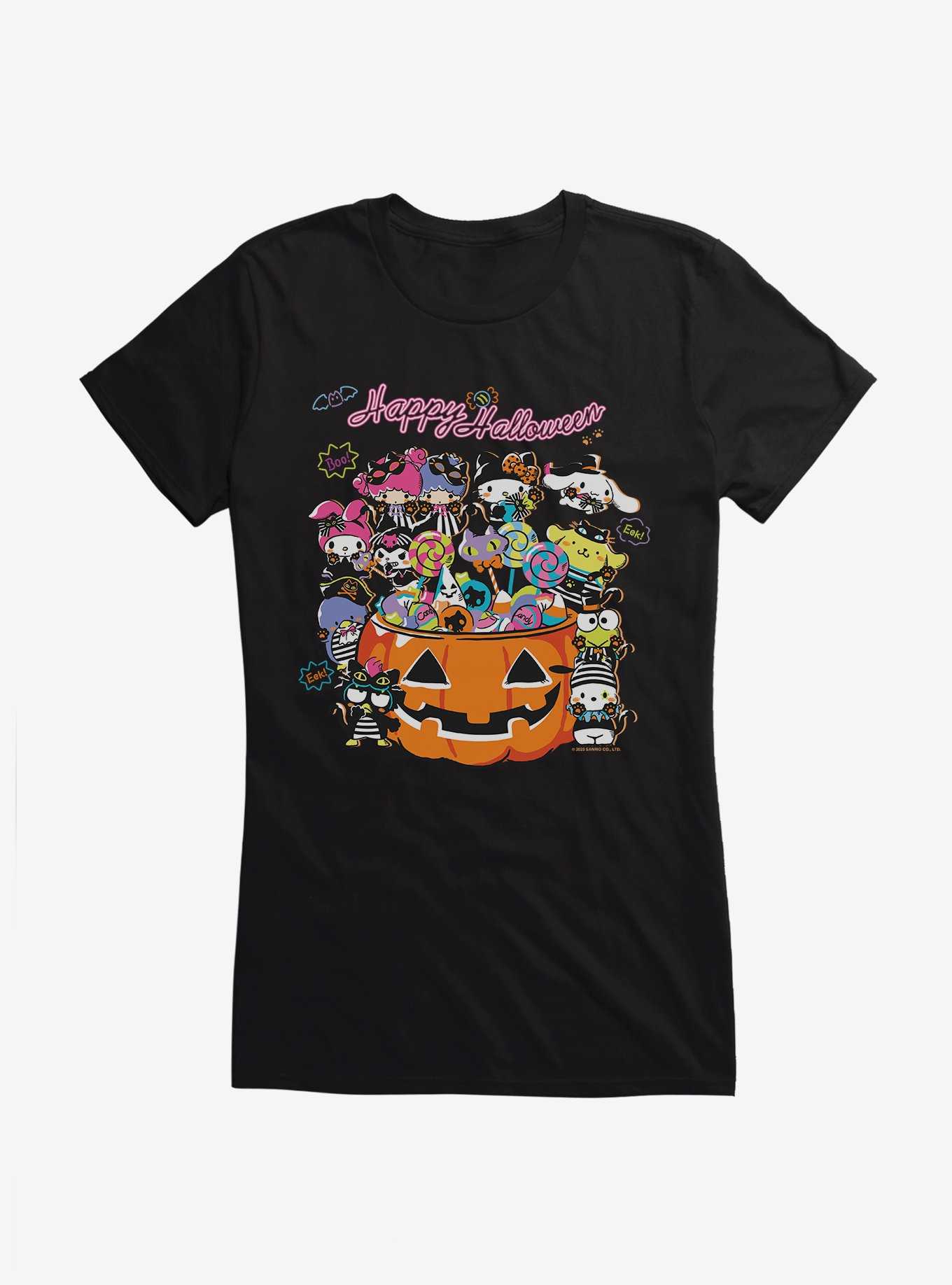 Hello Kitty And Friends Happy Halloween Group Candy Girls T-Shirt, , hi-res