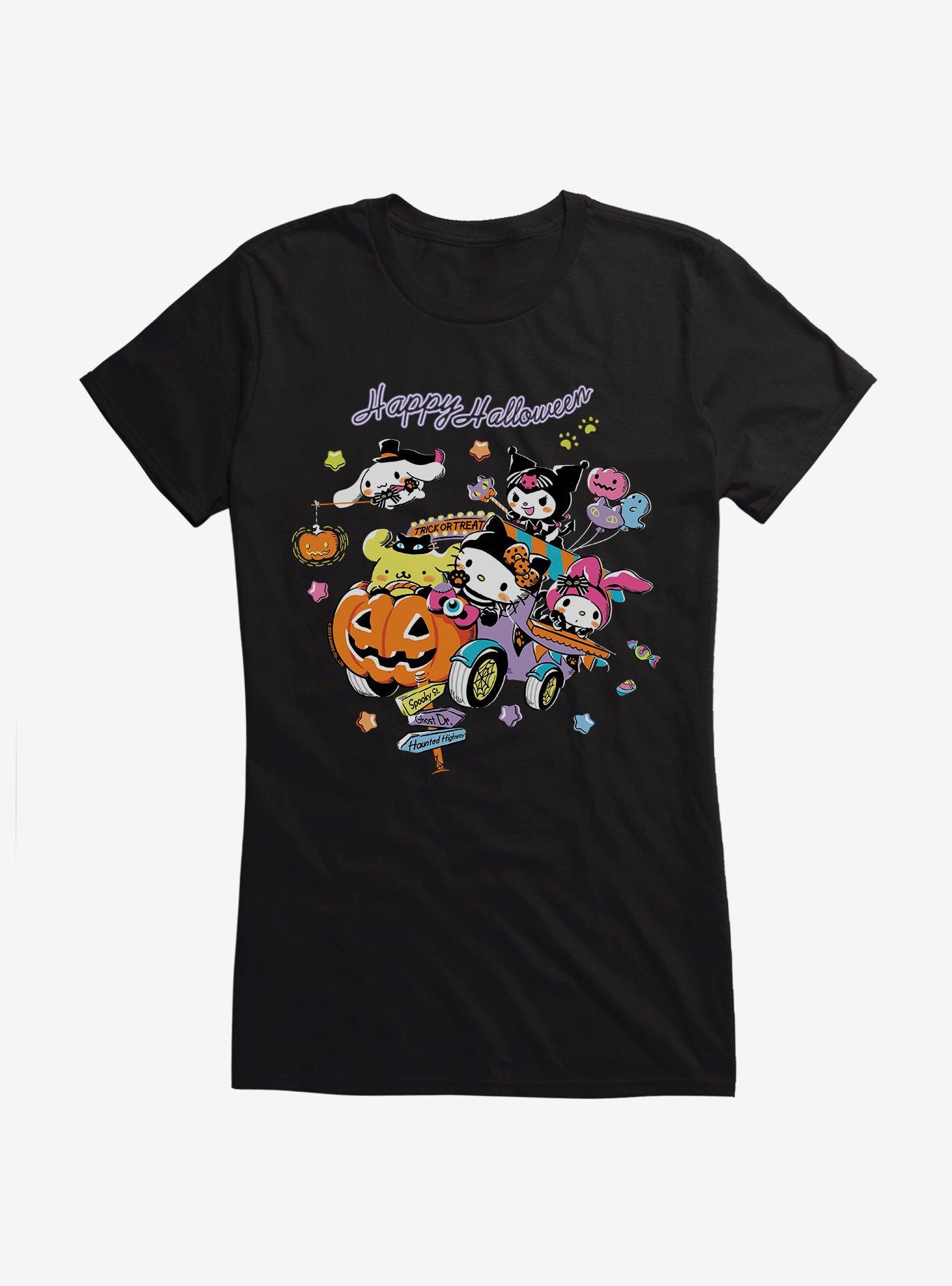 Hello Kitty And Friends Trick Or Treat Ride Girls T-Shirt