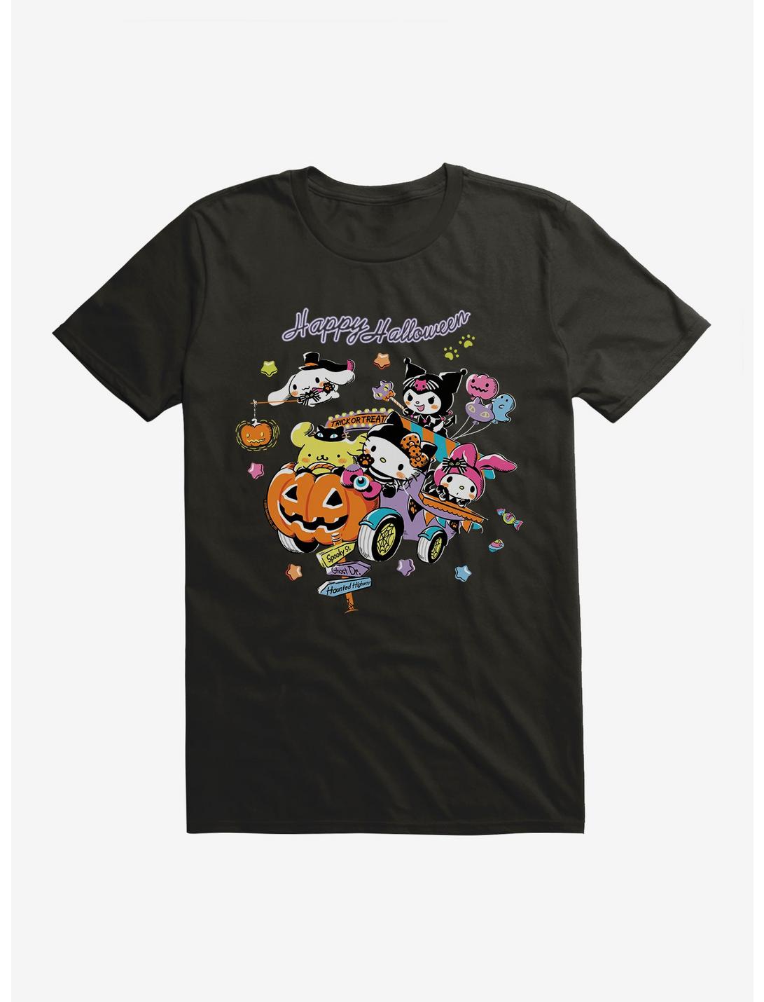 Hello Kitty And Friends Trick Or Treat Ride T-Shirt, BLACK, hi-res