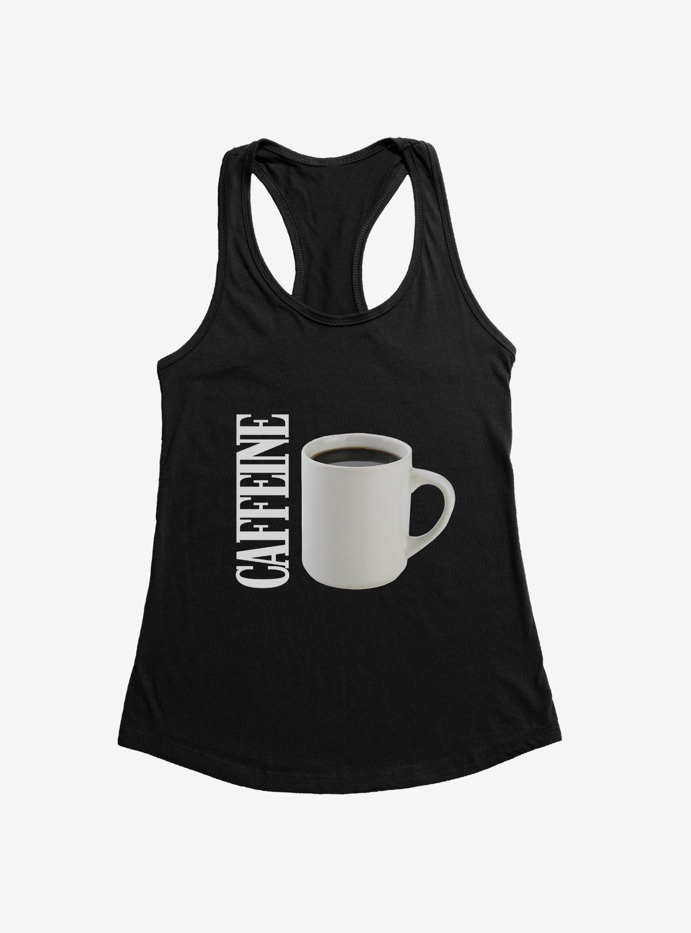 Hot Topic Caffeine Mug Girls Tank, BLACK, hi-res