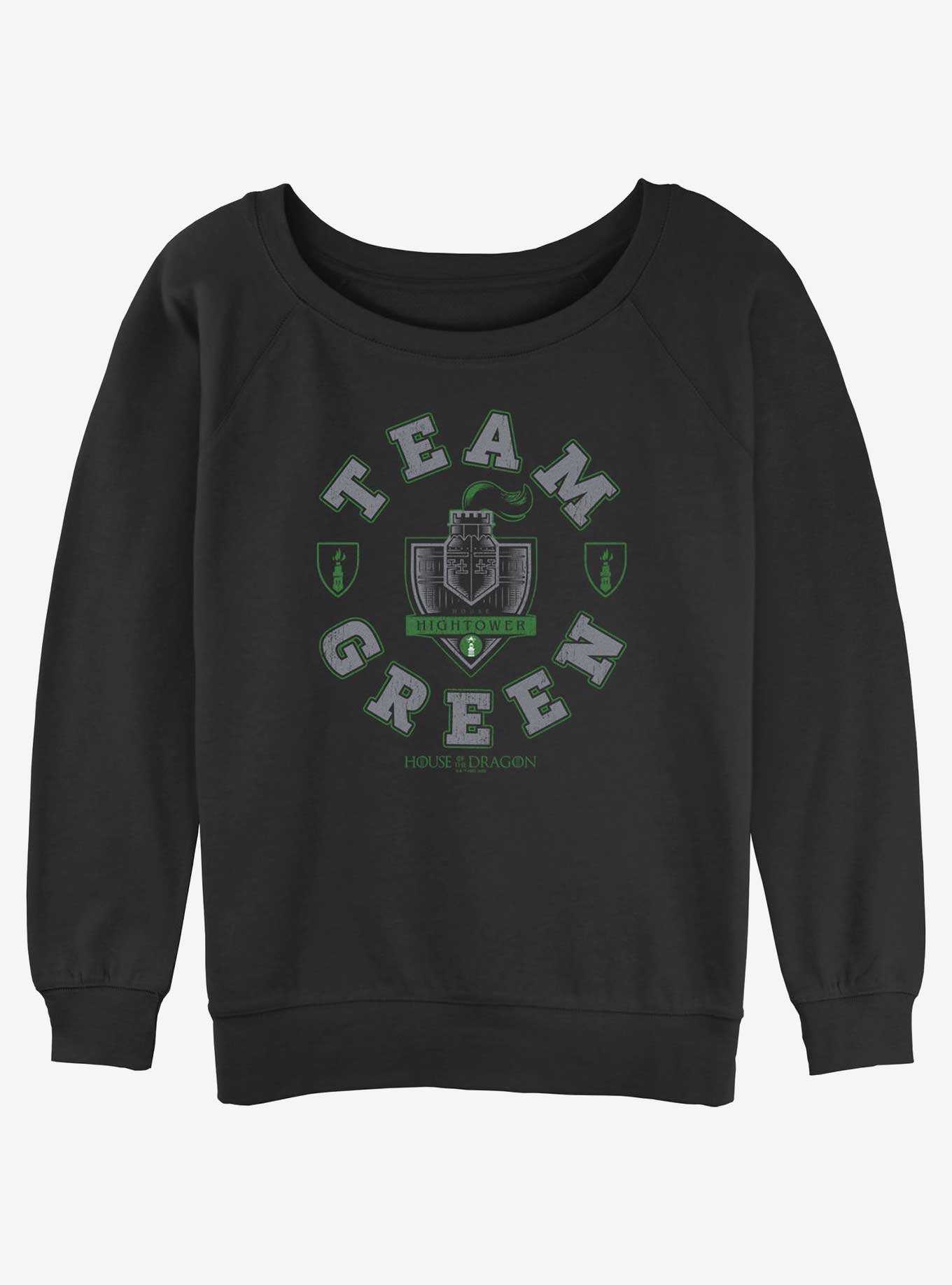 House of the Dragon Team Green Hightower Womens Slouchy Sweatshirt, , hi-res