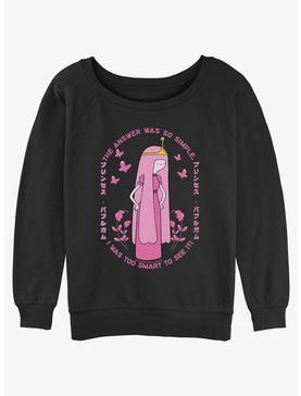 Adventure Time Princess Bubblegum Too Smart Womens Slouchy Sweatshirt, , hi-res