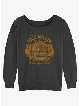 Back to the Future Visit Hill Valley Womens Slouchy Sweatshirt, , hi-res