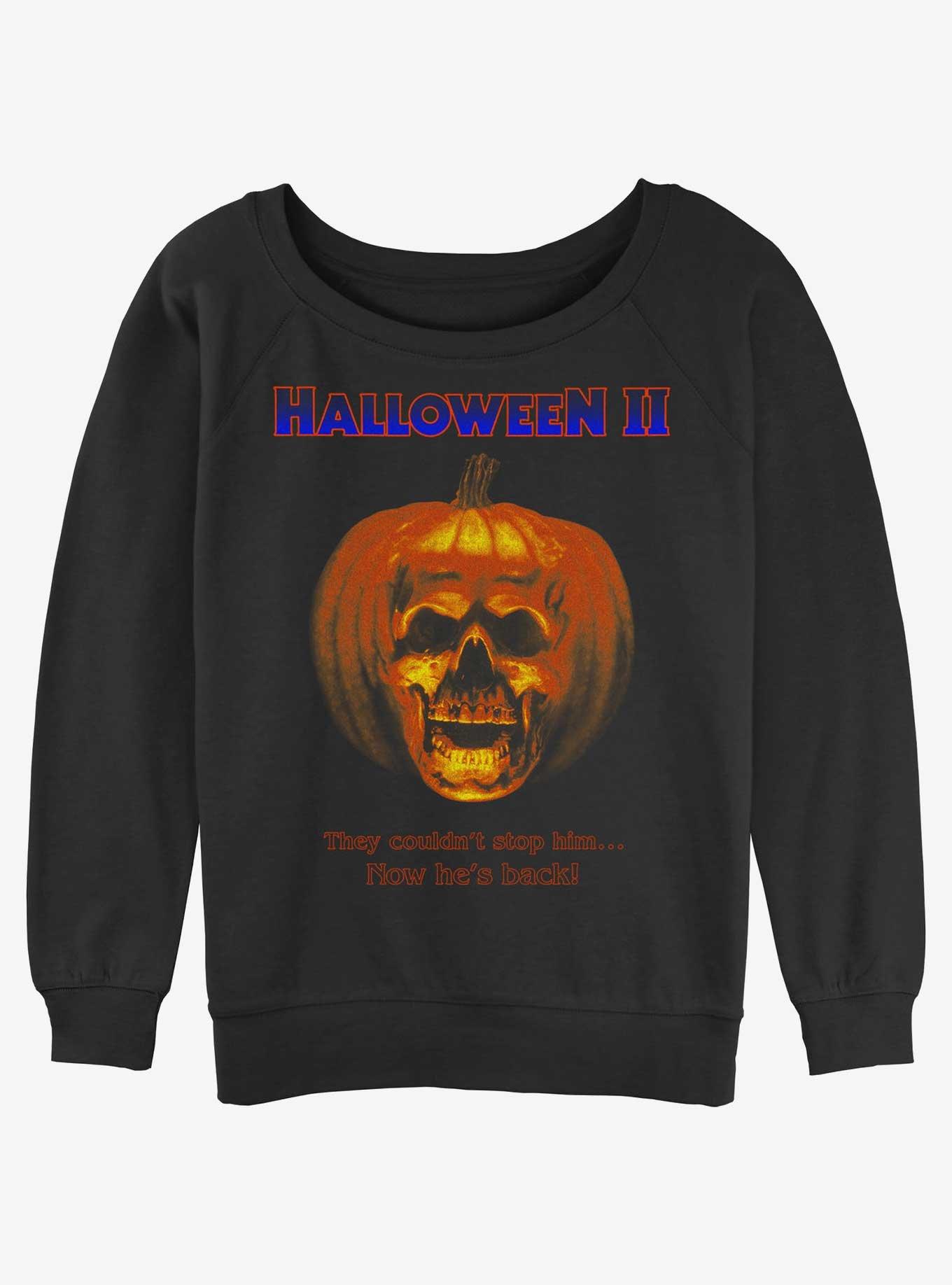 Halloween II He's Back Womens Slouchy Sweatshirt, , hi-res