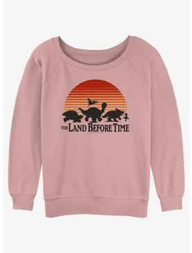 The Land Before Time Sunset Silhouette Womens Slouchy Sweatshirt, , hi-res