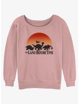 The Land Before Time Sunset Silhouette Womens Slouchy Sweatshirt, , hi-res