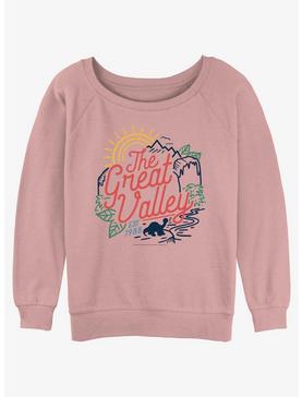 The Land Before Time Destination Great Valley Womens Slouchy Sweatshirt, , hi-res