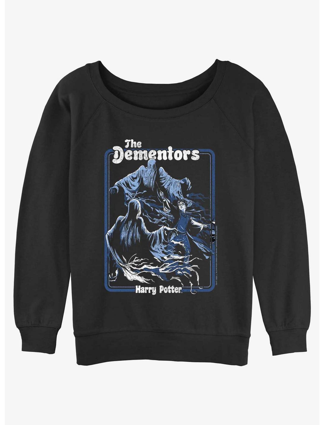 Harry Potter Dementors Kiss Womens Slouchy Sweatshirt, BLACK, hi-res