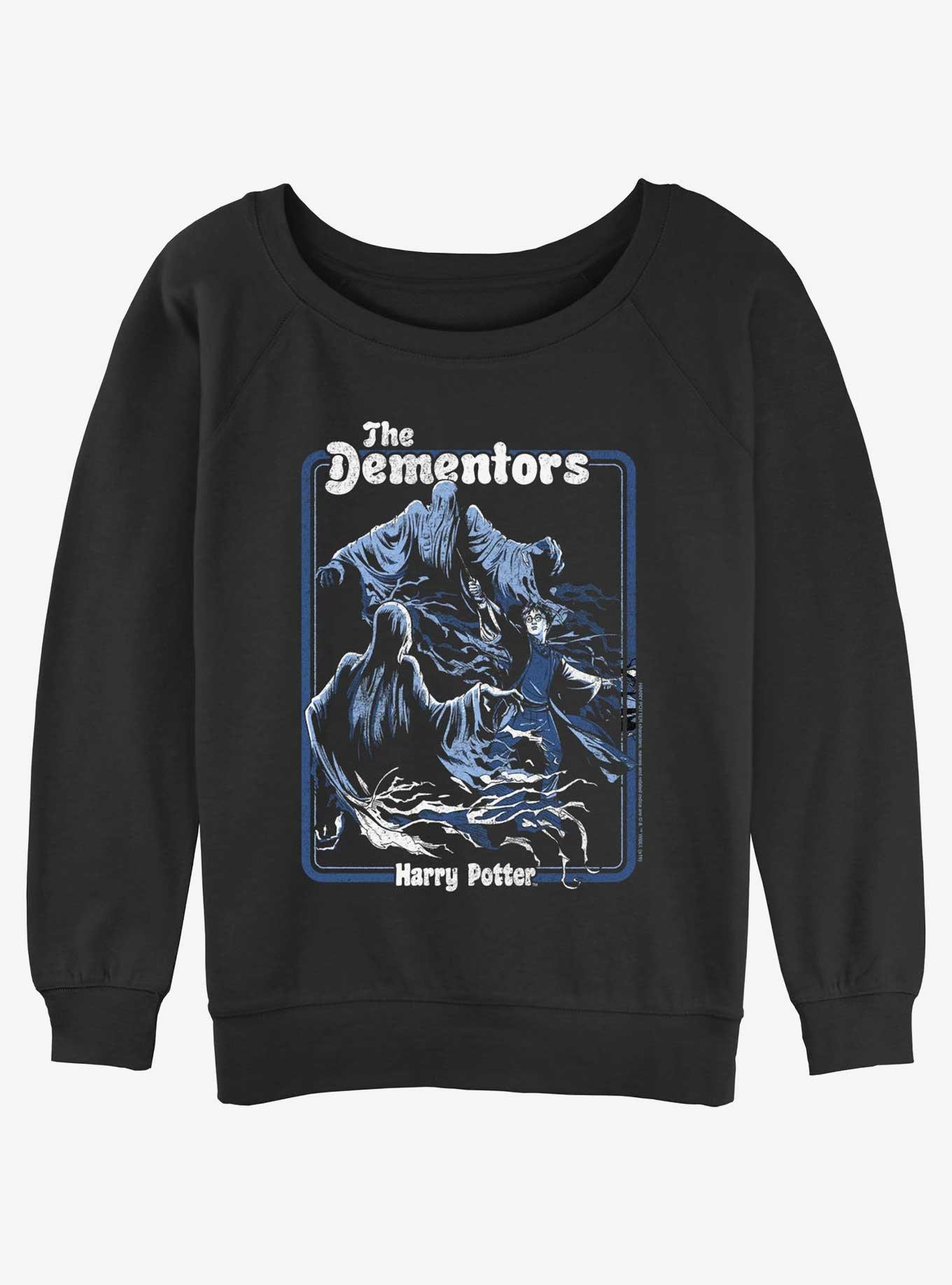 Harry Potter Dementors Kiss Womens Slouchy Sweatshirt, BLACK, hi-res