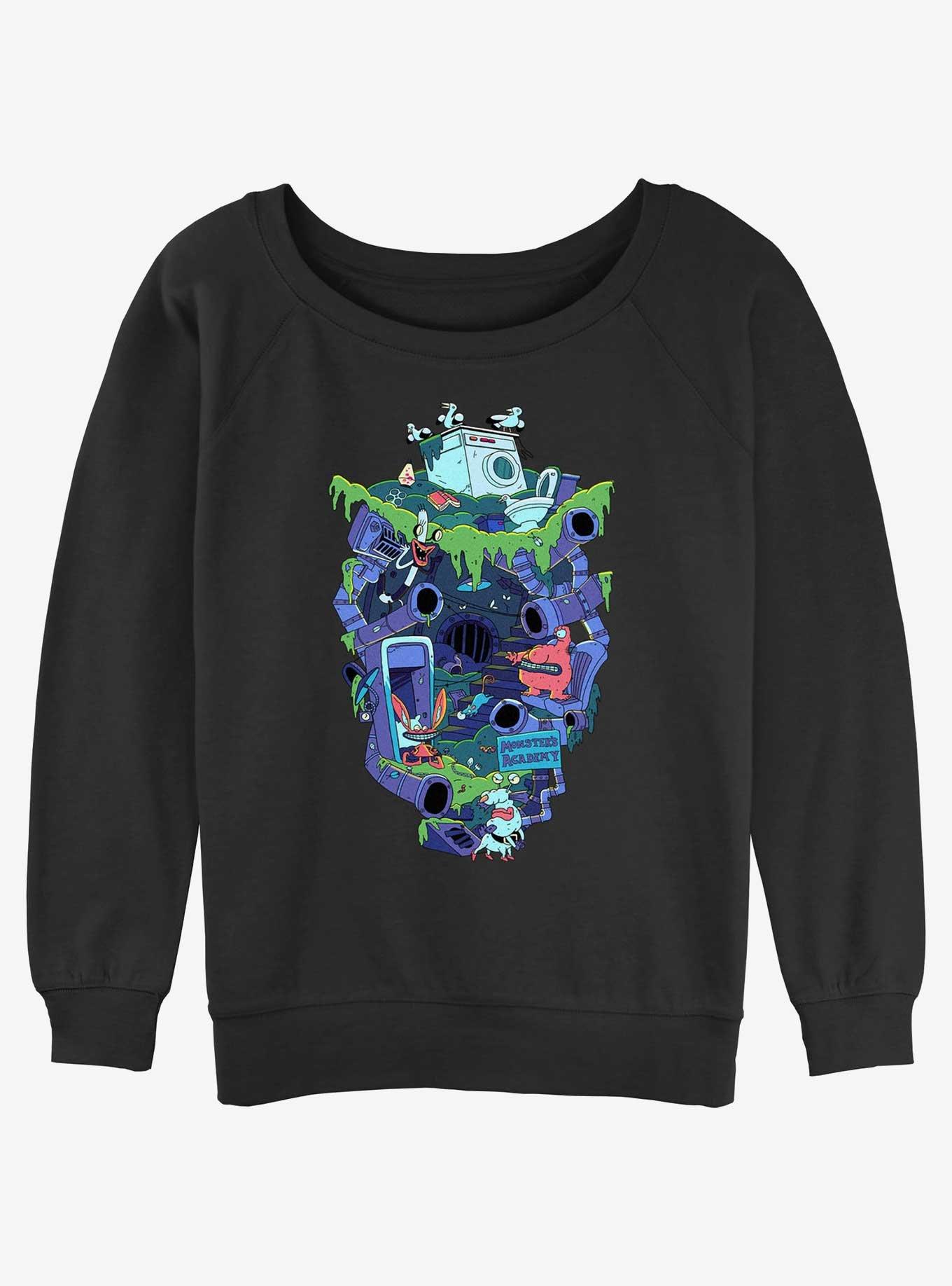 Nickelodeon Real Monsters Junkyard Womens Slouchy Sweatshirt, , hi-res