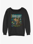 Scooby-Doo Mystery Poster Womens Slouchy Sweatshirt, BLACK, hi-res