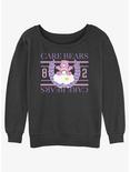 Care Bears Cheer Bear 82 Womens Slouchy Sweatshirt, CHAR HTR, hi-res