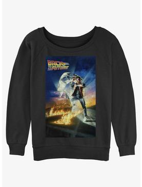 Back to the Future Classic Poster Womens Slouchy Sweatshirt, , hi-res