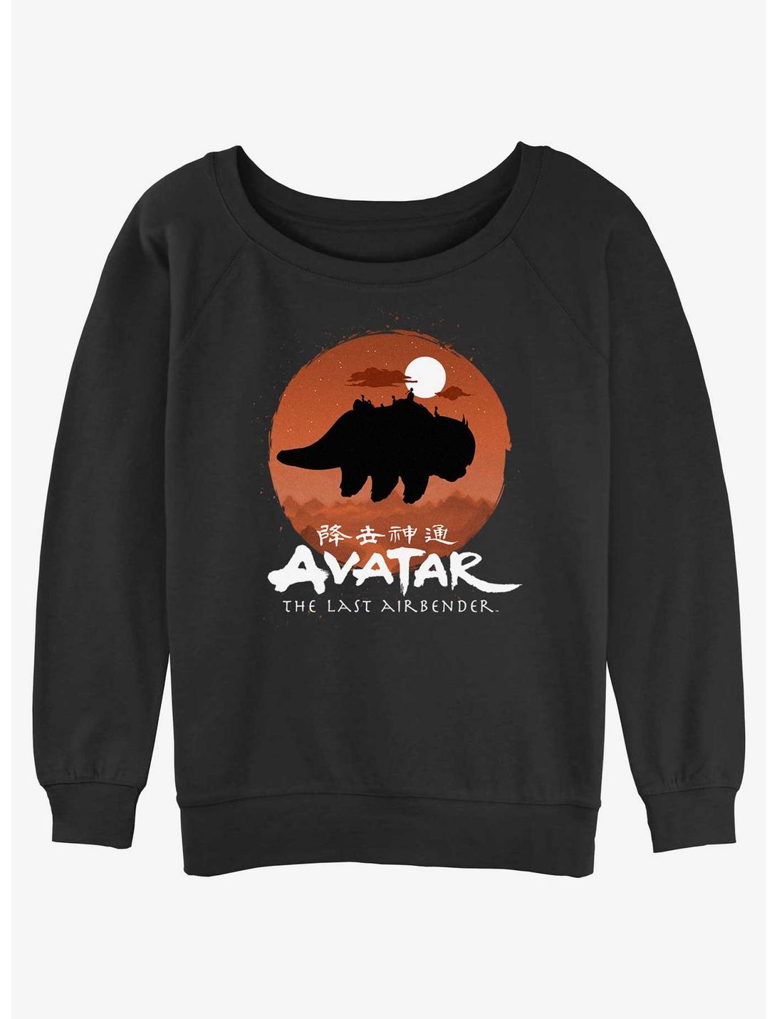 Avatar: The Last Airbender Team Avatar Haunt Womens Slouchy Sweatshirt, BLACK, hi-res