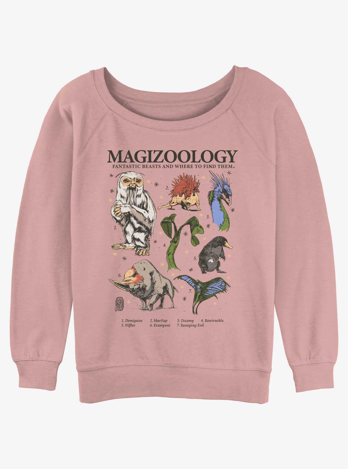 Fantastic Beasts and Where to Find Them Magizoology Womens Slouchy Sweatshirt, , hi-res