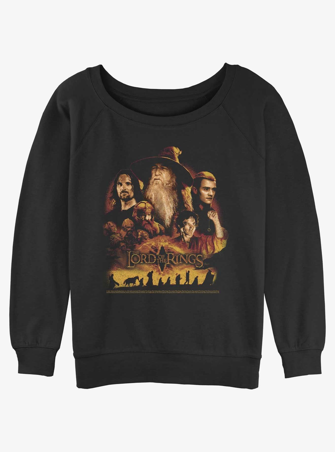 The Lord of the Rings Character Heads Womens Slouchy Sweatshirt, , hi-res