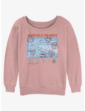 Dungeons & Dragons Never Split The Party Womens Slouchy Sweatshirt, , hi-res