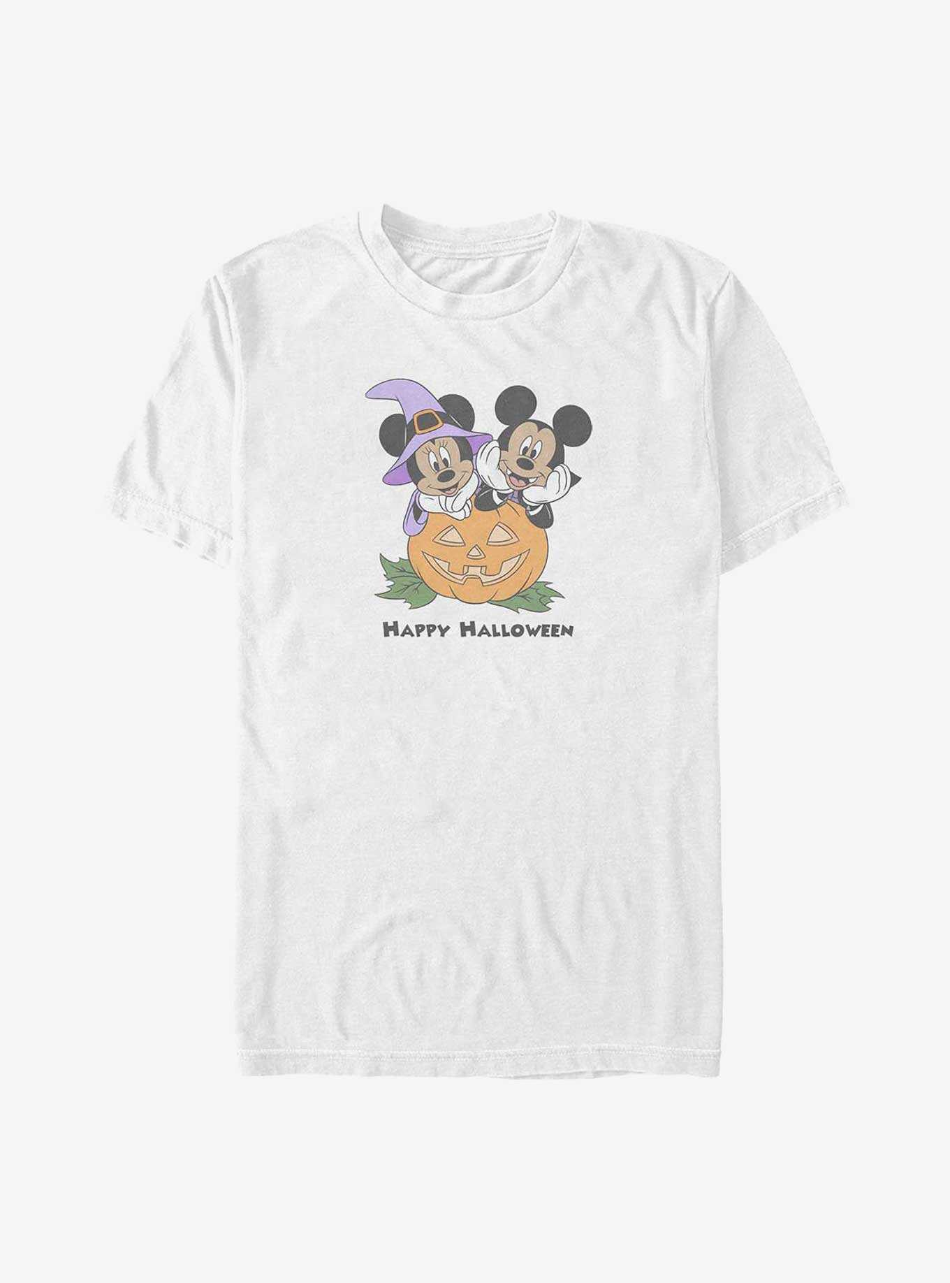 Disney Mickey Mouse & Minnie Mouse Pumpkin Big & Tall T-Shirt, , hi-res