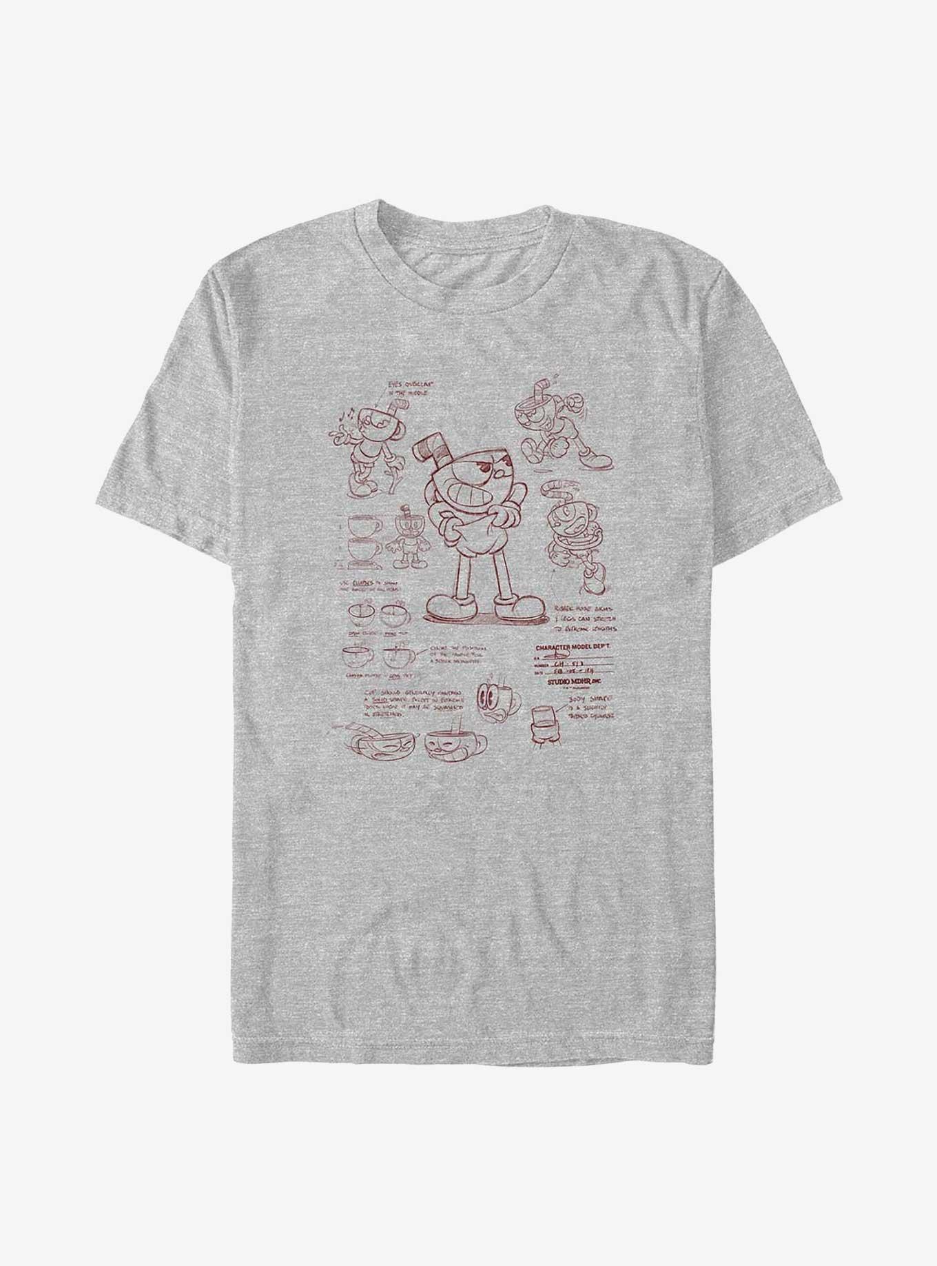 Cuphead Sketchy Cuphead Big & Tall T-Shirt, , hi-res