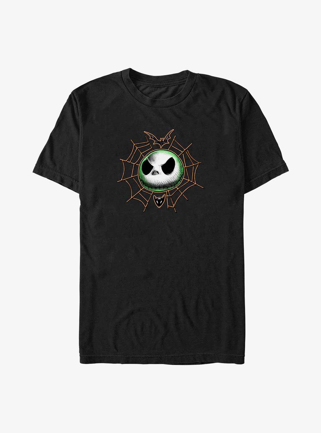 Disney The Nightmare Before Christmas Jack Skellington Web Face Big & Tall T-Shirt, BLACK, hi-res