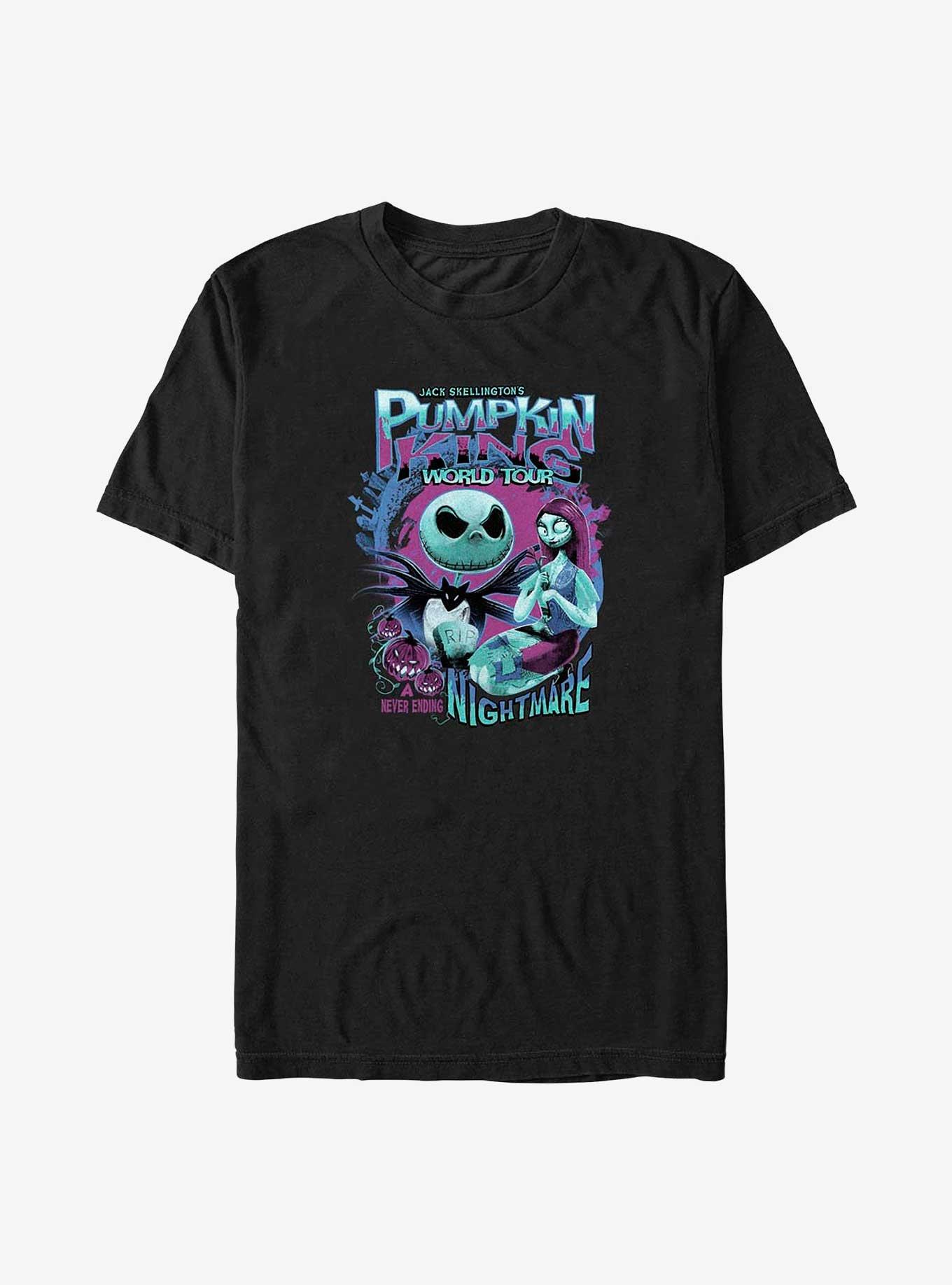 The Nightmare Before Christmas Pumpkin King World Tour Big & Tall T-Shirt, BLACK, hi-res
